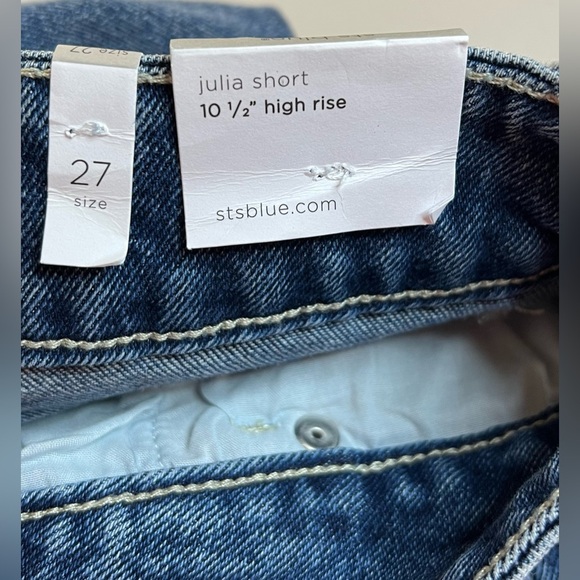 STS Blue Julia Denim Jean Short, 10 1/2” High Rise, Women’s, Size 27, NWT - Picture 7 of 14